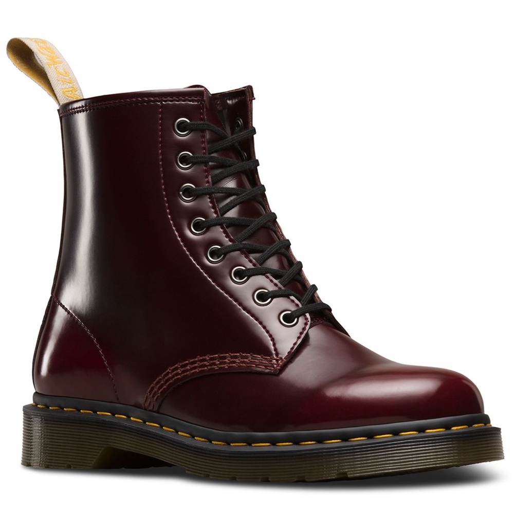 Deep red doc martens